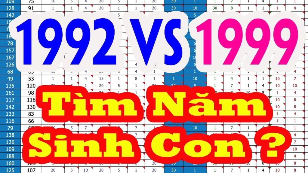 chồng 1992 vợ 1999 sinh con năm nào hợp