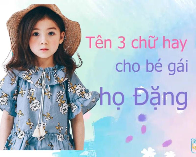 đặt tên con gái họ đặng