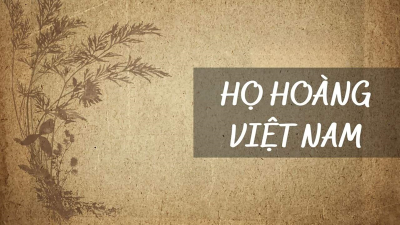 tên bé trai họ hoàng