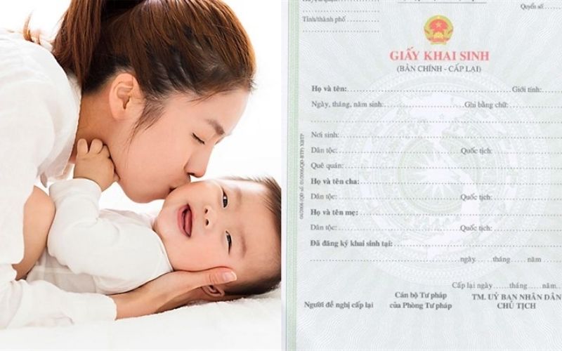 Cần có tờ khai đăng ký khai sinh và giấy chứng sinh