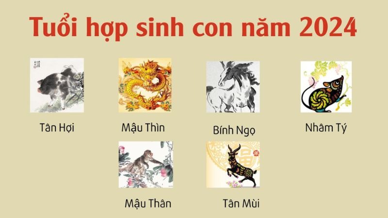 Sinh con năm 2024 hợp tuổi bố mẹ nào?