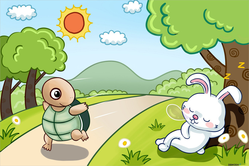 Thỏ và rùa có bài học rút ra rất ý nghĩa và sâu sắc