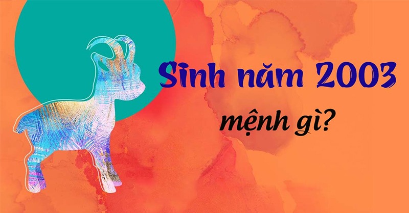 Tuổi Quý Mùi sinh năm 2003 thuộc mệnh gì?