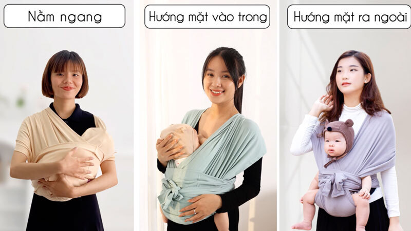 Hướng dẫn địu bé đúng cách và chính xác nhất