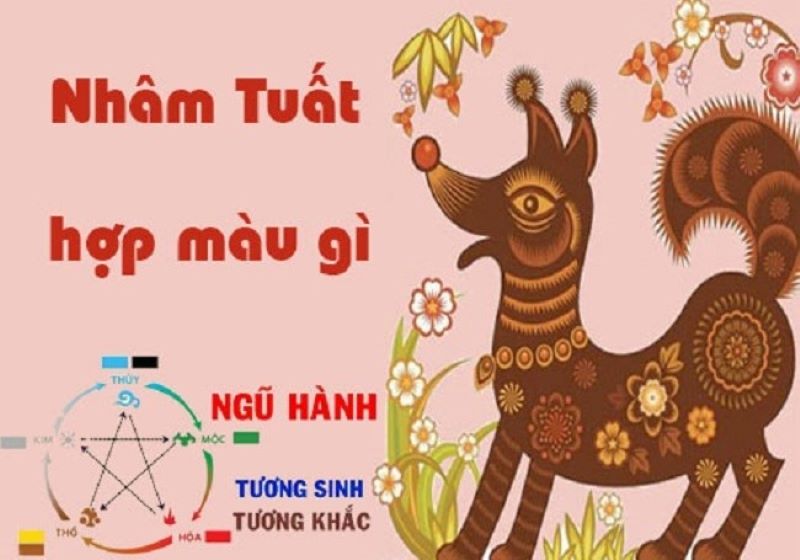 Nhâm Tuất năm 1982 hợp và kỵ màu nào?