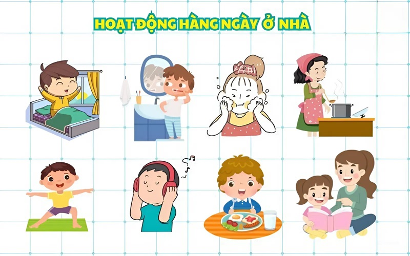 các hoạt động hằng ngày bằng tiếng Anh