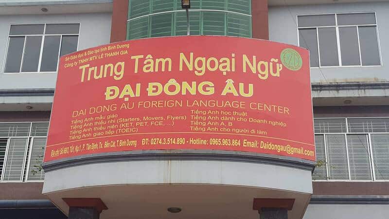 Đại Đông Âu là một trong những trung tâm tiếng anh tại thị xã Bến Cát, Bình Dương