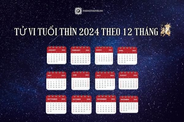 Ảnh minh họa diễn biến tử vi tuổi Thìn năm 2024 theo các tháng âm lịch
