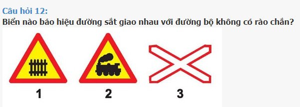 Biển báo nguy hiểm giao nhau với đường sắt