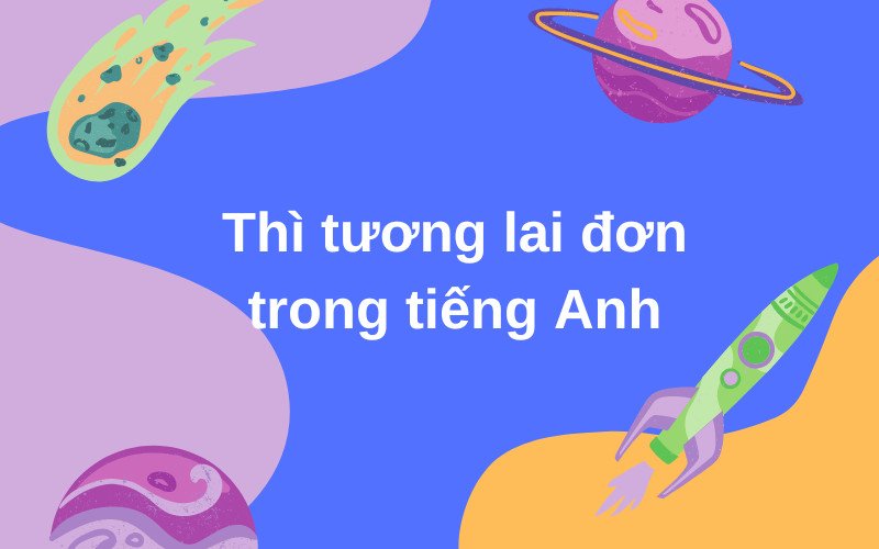 Biểu đồ tổng quan về thì tương lai đơn trong ngữ pháp tiếng Anh