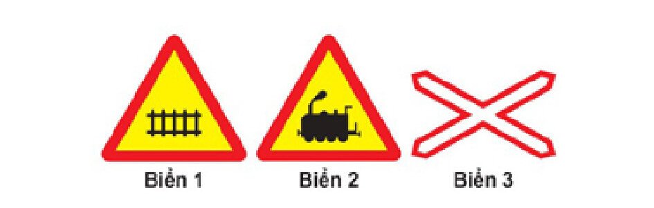 Các biển báo nguy hiểm giao nhau với đường sắt