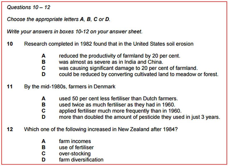 Các bước làm bài Multiple Choice IELTS Reading đúng phương pháp