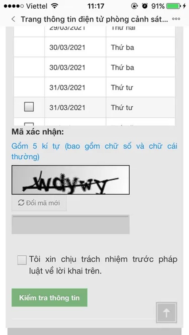 Chọn ngày hẹn nộp hồ sơ làm căn cước công dân qua Zalo