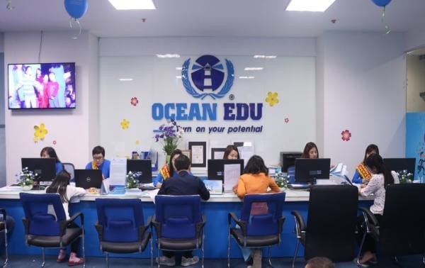 Cơ sở vật chất của trung tâm tiếng Anh Ocean Edu tại Hà Nội