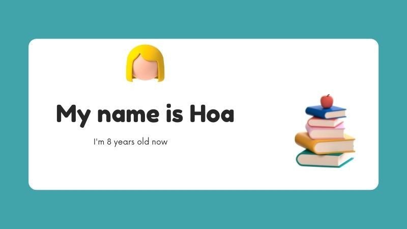 Giới thiệu thông tin cá nhân như tên, tuổi trong tiếng Anh