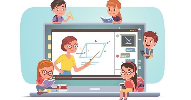 Hình ảnh minh họa khái niệm ứng dụng học toán miễn phí trên thiết bị di động.