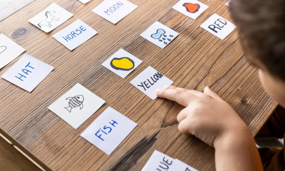 Minh họa cách học từ vựng tiếng Anh hiệu quả bằng thẻ flashcard