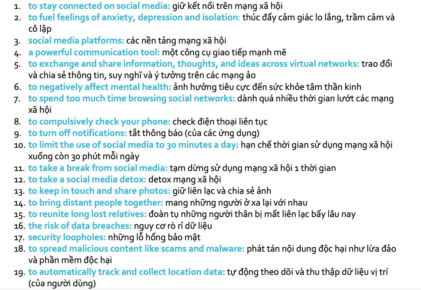 Những công việc liên quan đến social media ielts speaking