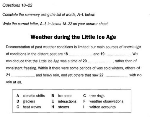 Những sai lầm khi làm Completing Sentences IELTS Reading