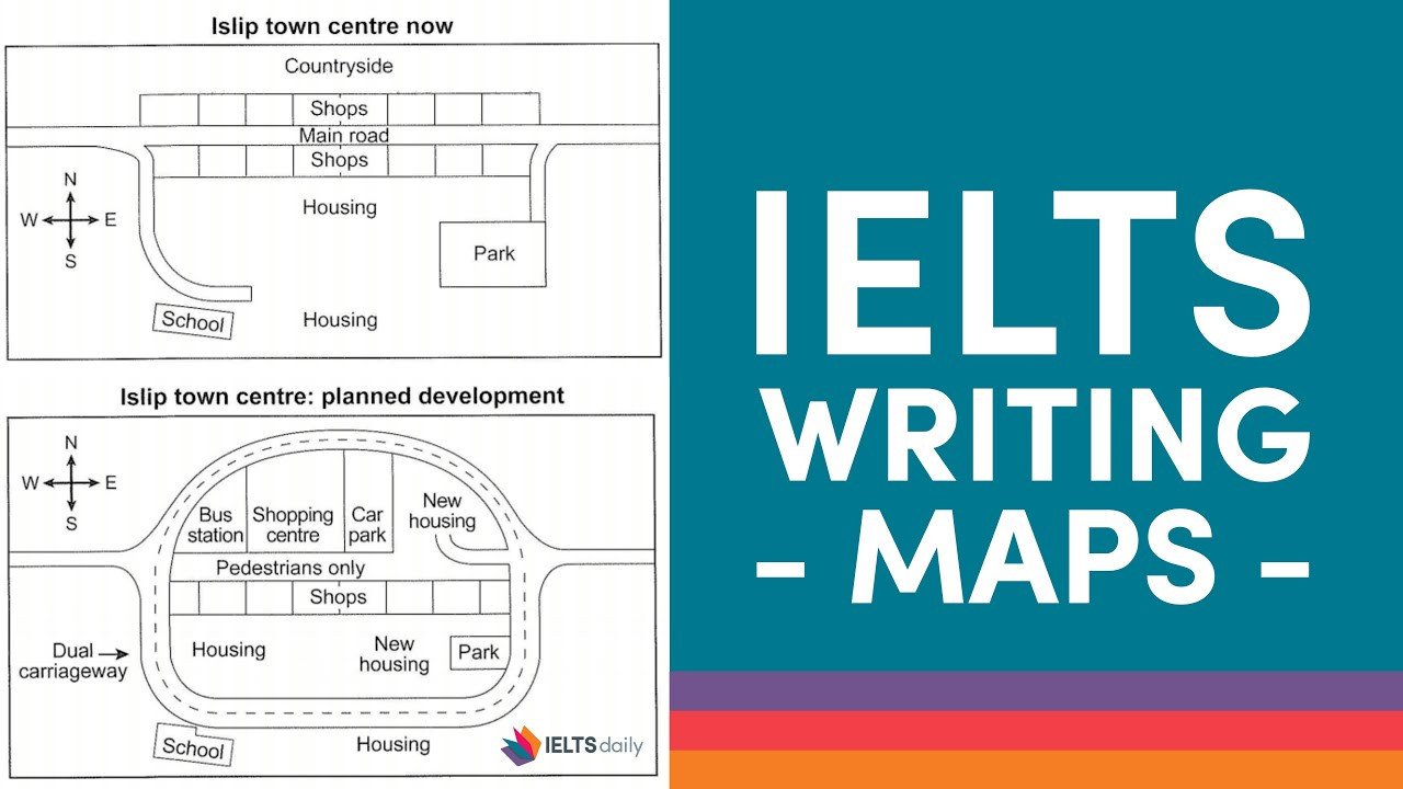 Sơ đồ cấu trúc bài viết dạng Map IELTS Writing Task 1 hiệu quả