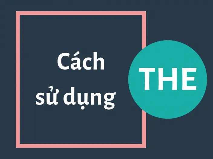Sơ đồ tóm tắt các trường hợp sử dụng mạo từ the phổ biến