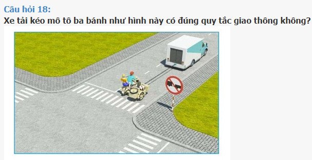 Xe tải kéo xe mô tô ba bánh