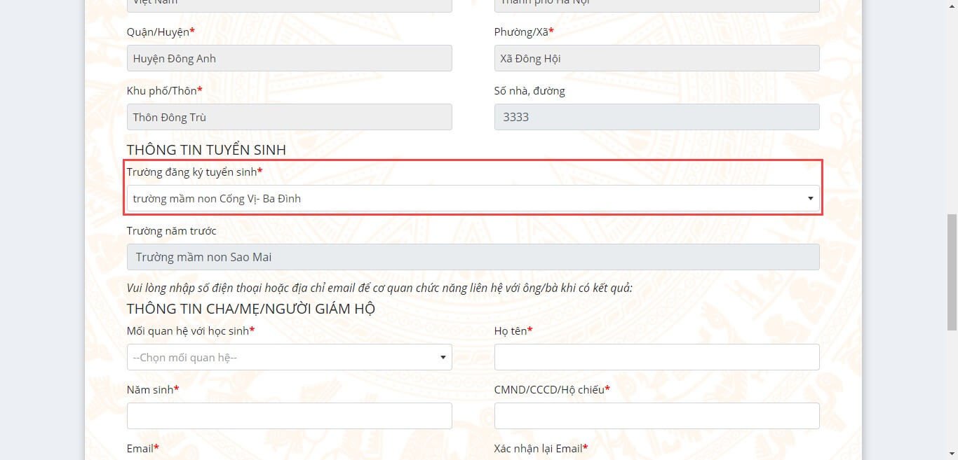 alt text for choosing school online
