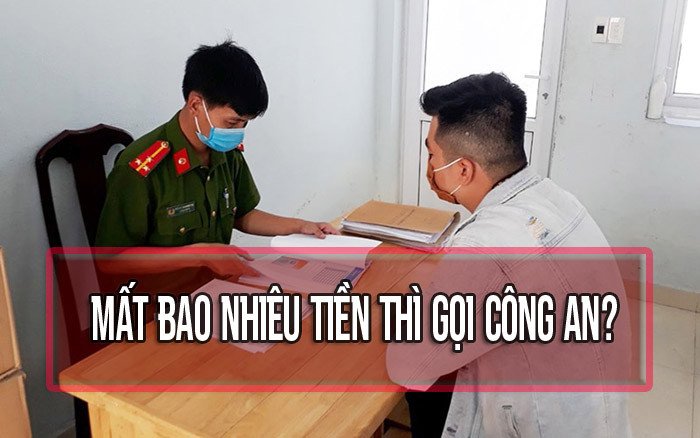 báo công an mất tiền