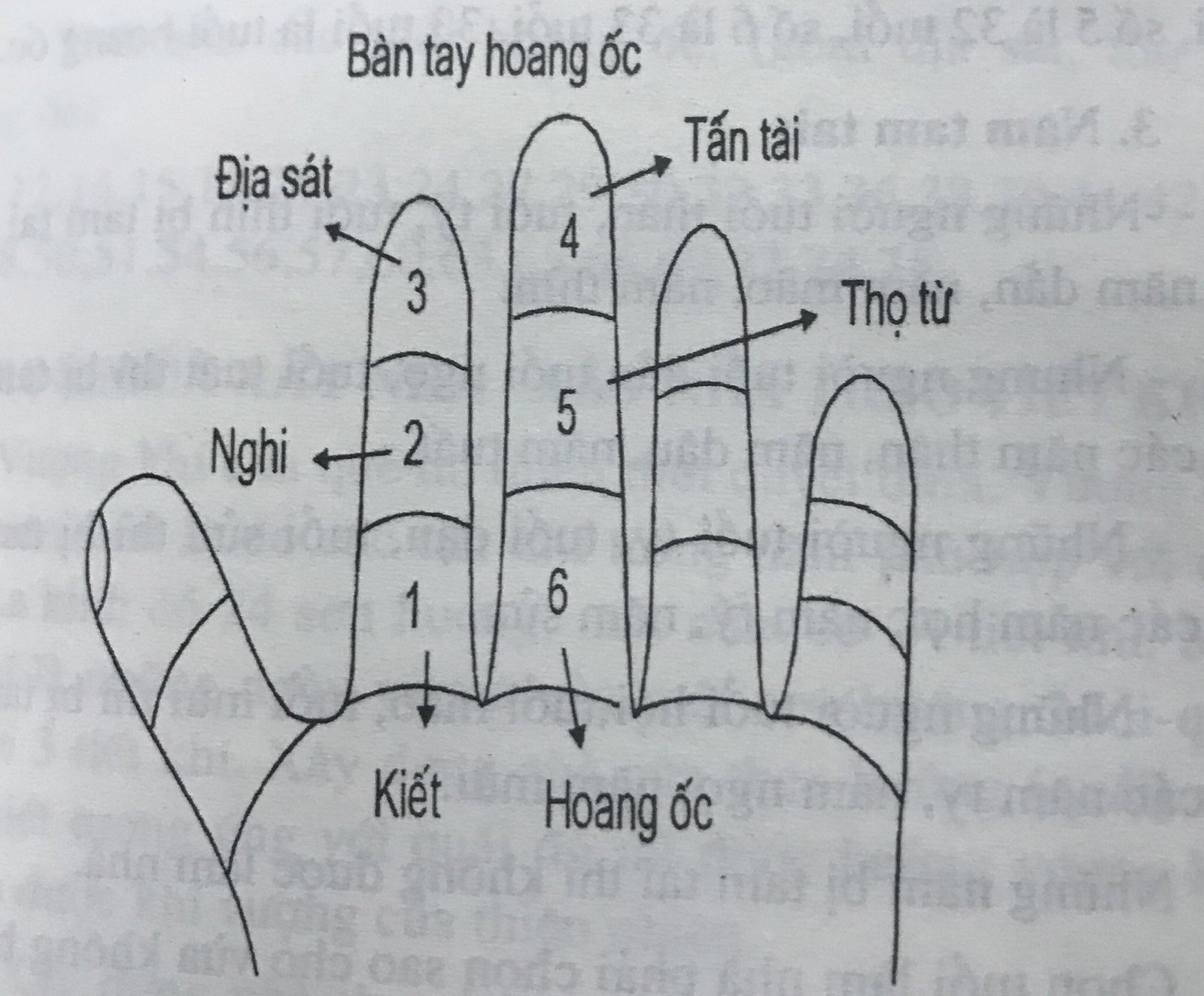 Biểu đồ minh họa cách tính hạn Hoang Ốc theo tuổi mụ
