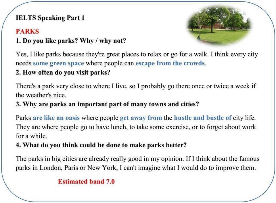 Các bước trong quy trình thi IELTS Speaking Part 1