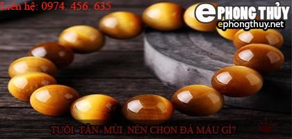 các loại đá phong thủy màu vàng nâu đất cho tuổi tân mùi 1991