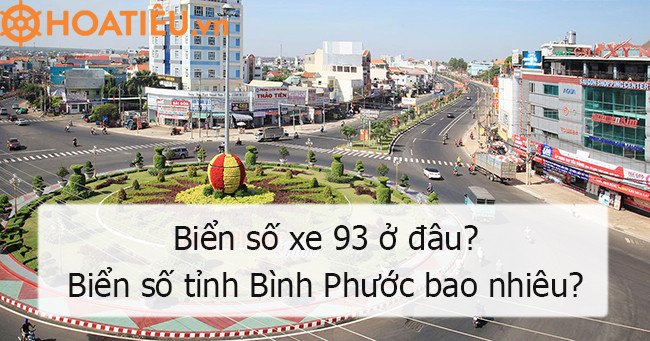 Các mẫu biển số xe 93 thường thấy ở tỉnh Bình Phước