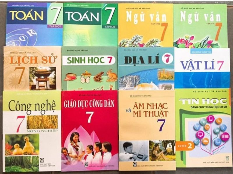 Các môn học trong chương trình giáo dục lớp 7