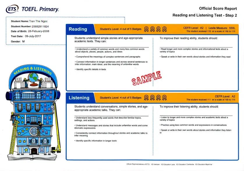 Các phương pháp ôn tập tiếng Anh cho bài thi TOEFL Primary