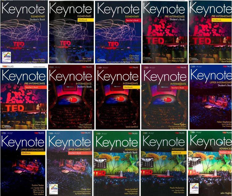 Các quyển sách trong bộ Keynote, giáo trình tiếng Anh cho người đi làm