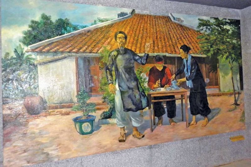 Chân dung Nguyễn Đình Chiểu, danh nhân được nhắc đến trong bài viết Ngôi sao sáng của văn nghệ của dân tộc