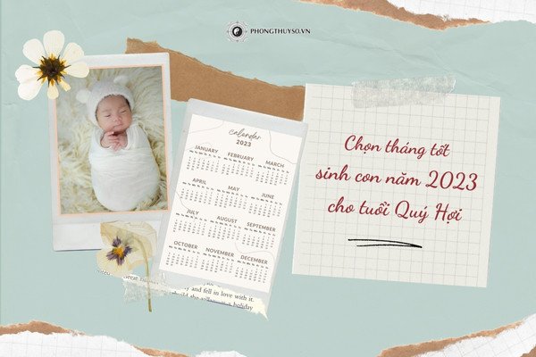 Chọn tháng tốt ngày đẹp cho tuổi Quý Hợi sinh con năm 2023