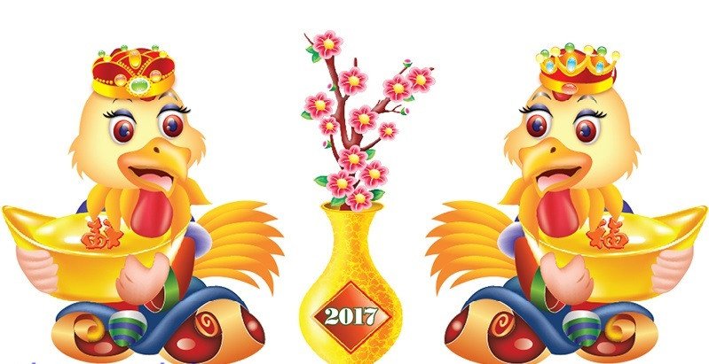 Hình ảnh biểu tượng cho năm 2017 Đinh Dậu mệnh Sơn Hạ Hỏa