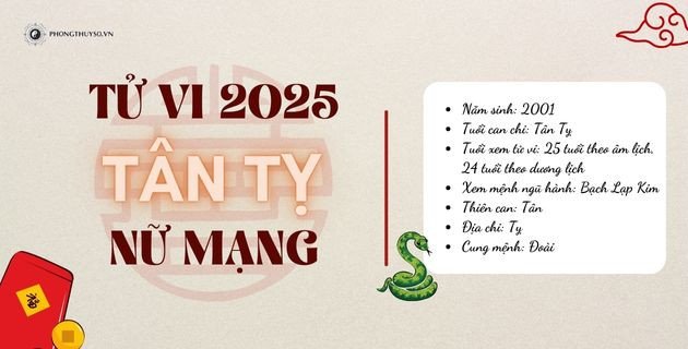 Hình ảnh minh họa nữ tuổi Tân Tỵ 2001
