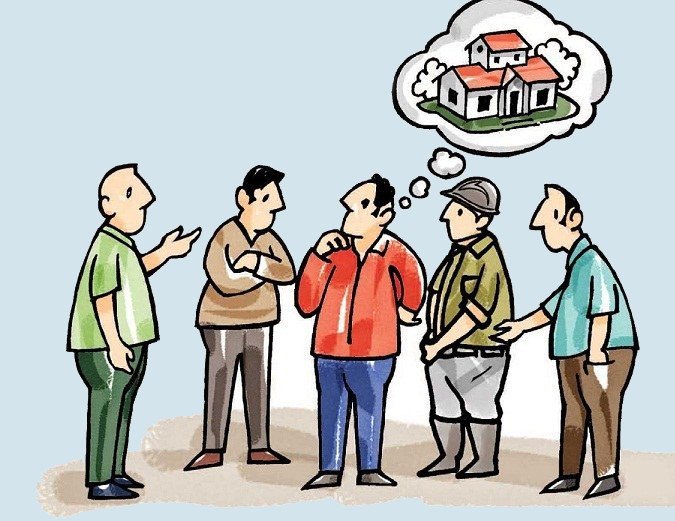 Hình ảnh minh họa quy trình phân chia đất đai thừa kế không có di chúc