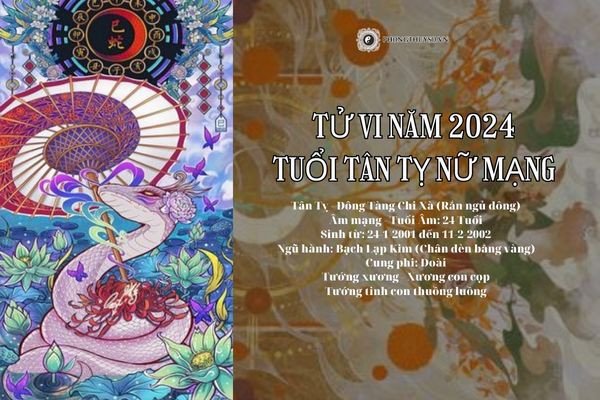 Hình ảnh minh họa tử vi tuổi Tân Tỵ năm 2024 nữ mạng