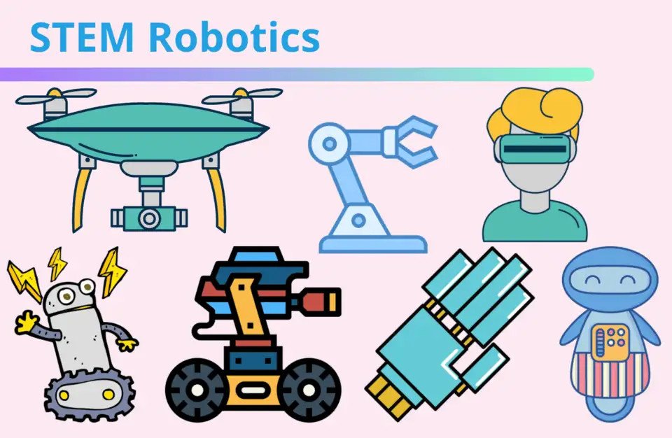 Học sinh lắp ráp robot trong giờ học STEM Robotics