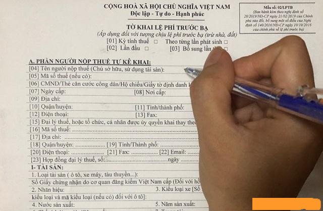 Hướng dẫn nộp thuế trước bạ khi mua xe máy cũ
