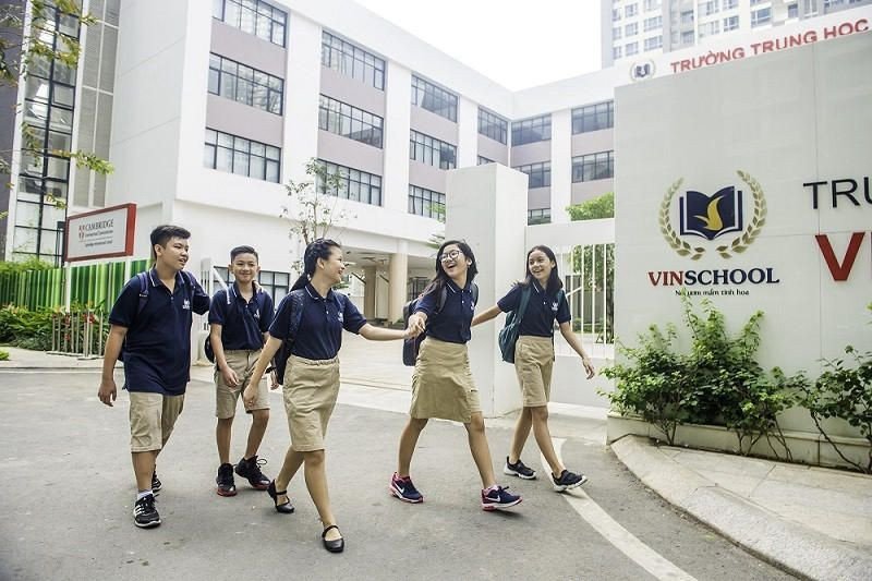 Kiến trúc khang trang của hệ thống trường tiểu học tư thục tại TP.HCM