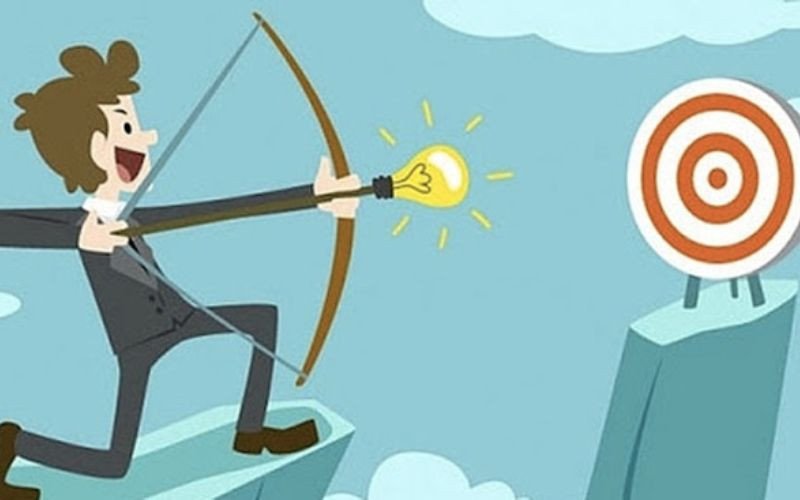 Minh họa tầm quan trọng của mục tiêu học tập trong việc định hướng tương lai