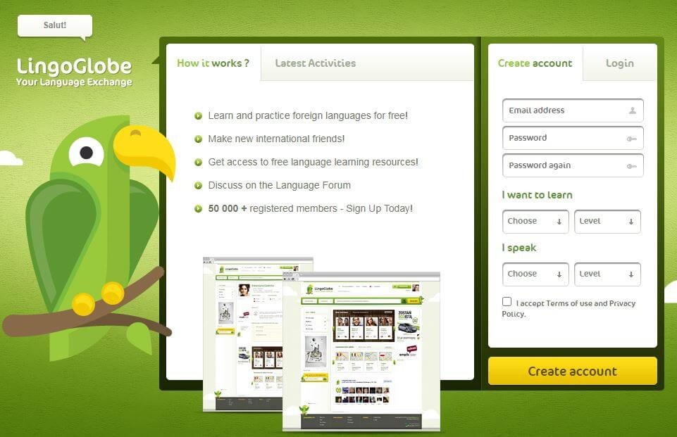 Một người đang tập trung học tiếng Anh giao tiếp online trên máy tính