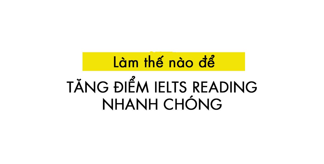 Nâng cao điểm luyện IELTS Reading theo dạng