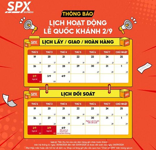 Nhân viên Shopee Express giao hàng trong dịp lễ 2/9