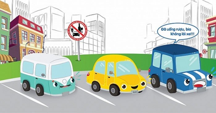 Thông điệp an toàn giao thông đã uống rượu bia không lái xe