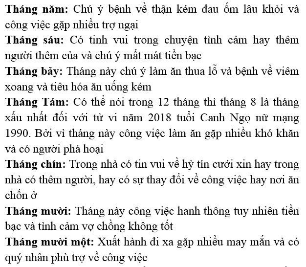 Thông tin về sao chiếu mệnh và vận hạn năm 2018 cho tuổi Ngọ 1990